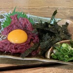 谷町 一味禅 - 馬刺しユッケ