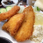 海の幸 畑の恵 ぼーめん - フライはアジと太刀魚