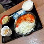 茶寮 ふ川 - 道産豚のポークチャップ膳