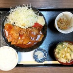 茶寮 ふ川 - 道産豚のポークチャップ膳