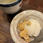 塩梅 - 梅茶とデザート、チョイスはバニラ