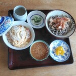 はしもと - 玉子カツ丼とおろしそばのセット