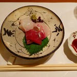 米福 - お造り三種盛り合わせ