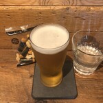 麹町いづみや しろ - あがりビール ・亀田 海苔ピーパック 