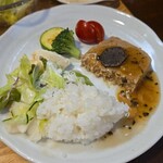 キッチン ブルー グローブ - 再びワンプレート