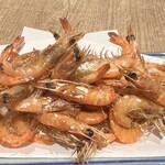 吟醸マグロ - 川エビ唐揚げ