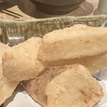 吟醸マグロ - 長芋のフライ