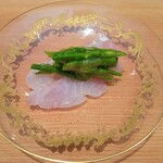 日本料理 晴山 - アマダイとインゲンのジュレ