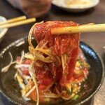 炭火焼肉 にく式 - ツラミ刺し