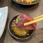 炭火焼肉 にく式 - ハツ刺し