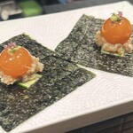 焼鳥 とまり木 - つくね刺しきんかん乗せ