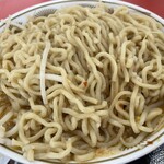 ラーメン もっけだの - 『赤唐味噌中華ニンニク(食べるラー油つき)』の天地返し