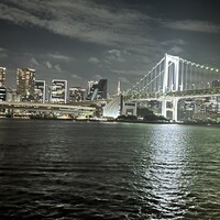 シンフォニー東京湾クルーズ - 食後はデッキで夜景