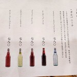 竹水苑 - ドリンクメニュー