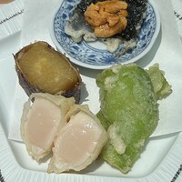 てん樹 北野坂店 - ウニ、ホタテ、さつまいも、万願寺
