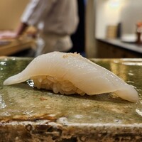 鮨 七海 - 赤イカ、塩すだち