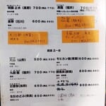 澤乃茶屋 源八 - 地酒メニュー