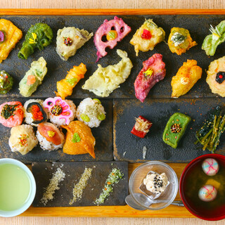 天ぷらと手まり寿司 都_1