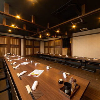 個室は2名様～団体は80名様まで収容可能です。