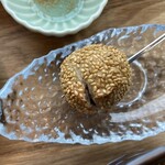 里芋と蜂蜜 - ごま団子