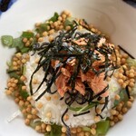 里芋と蜂蜜 - 鮭茶漬け