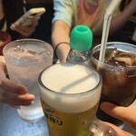 もんじゃ でん - 乾杯