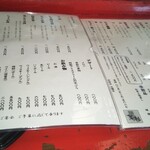 天ぷら　若杉 - メニュー。