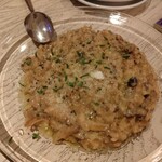 窯蔵 - イタリア産のポルチーニ茸と3種のきのこのクリームリゾット　￥1,580 +tax