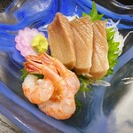 一よし - 本鮪と赤海老の御造り