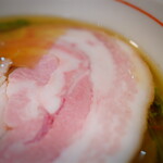 らぁ麺 飛鶏 - 地鶏つけそば上・大盛・地鶏煮玉子