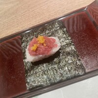 おたる政寿司 銀座 - 最初の手巻きトロたく