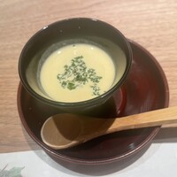 おたる政寿司 銀座 - カボチャの冷製スープ