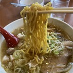 らー麺 ふしみ - 麵はこんな感じ