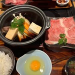 すき焼き 牛しゃぶ 松重 - 