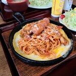 アメリカ - イタリアンスパゲッティ（粉チーズトッピング）