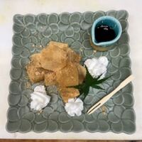 わらび餅黒蜜がけ