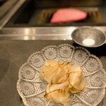 北海道焼肉 北うし - 菊芋のピクルス