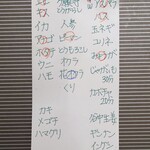 てんぷら 近藤 - 本日のお好み