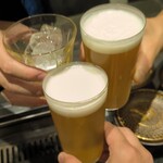 北海道焼肉 北うし - クラフトビールで乾杯♪