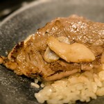 北海道焼肉 北うし - 土鍋松茸ご飯とびえい和牛サーロイン焼きしゃぶ