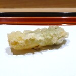 てんぷら 近藤 - おくらの花