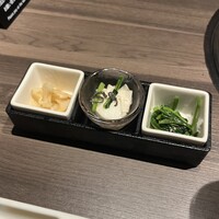 ふらの和牛よしうし - 本日の前菜三種盛り合わせ