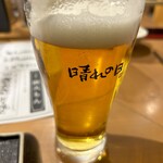 石巻狐崎漁港 晴れの日 名掛丁店 - エビス樽生 680円