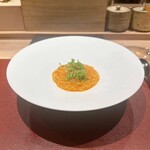 パルコ フィエラ - 豆のラサのアラビアータ、ルーコラのマイクロハーブ  