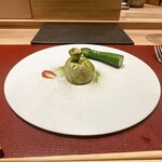 パルコ フィエラ - 花ズッキーニ、タコのラグー、発酵けんたろういちごのジャム