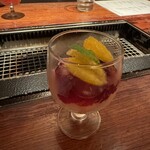 恵比寿焼肉　kintan - ブラットオレンジとカシスのグラニテ