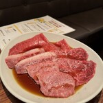 恵比寿焼肉　kintan - 黒毛和牛上カルビ、トウガラシ、激選赤身、ランイチ