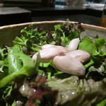 日本焼肉はせ川 別亭 - 生落花生と生採り野菜のサラダ（オリーブオイルと塩昆布）