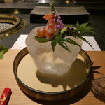 日本焼肉はせ川 別亭 銀座店 - 紅瞳・車海老