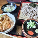 かみや - 料理写真:ざるそば＋ミニ焼肉丼セット